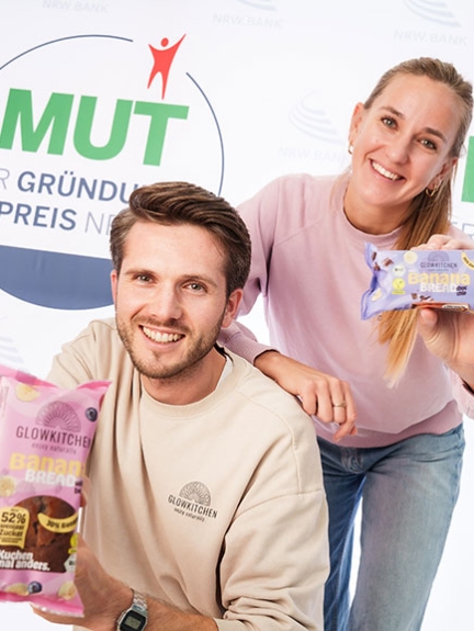 Porträt der Nominierten für MUT – DER GRÜNDUNGSPREIS NRW 2025 Glowkitchen