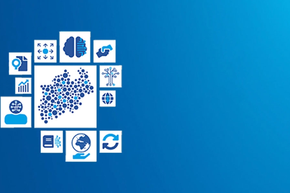 Blauverlauf mit Icons